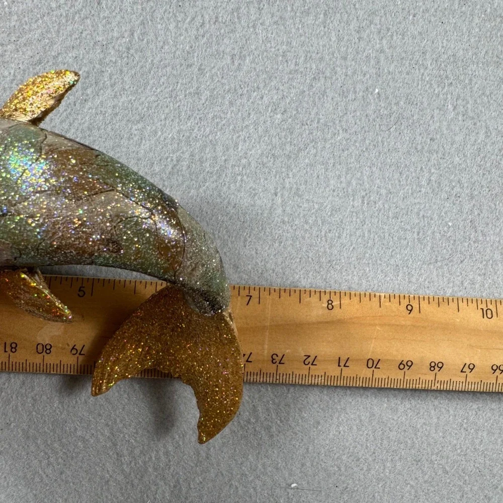 December Diamonds 2012 Camo Merman Ornament Retired 55-90777 Glitter Military